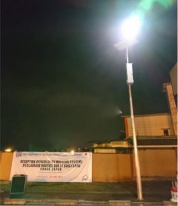 RDC : Kinshasa, le «Boulevard Congo-Japon» doté des lampadaires solaires 