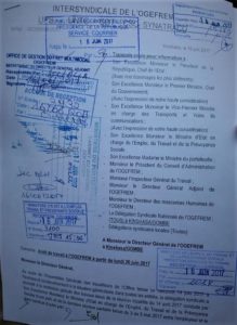 RDC : OGEFREM, l’Intersyndicale annonce l’arrêt de travail dès le 26 Juin 2017 10