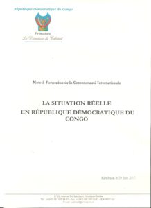 Situation Réelle en RDC Primature @Zoom eco