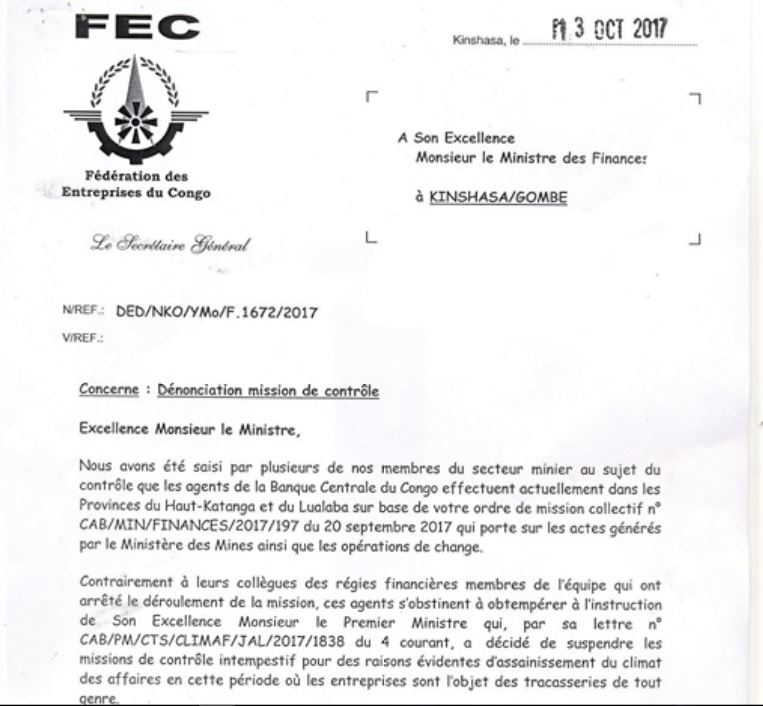 RDC : La BCC viole l'instruction du Premier Ministre, la FEC dénonce !