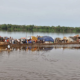 Congo River barge