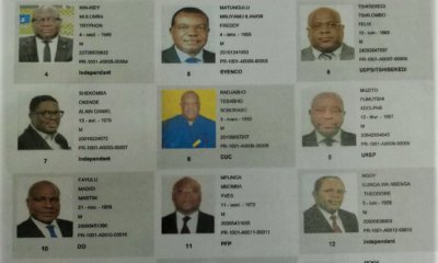 Candidats Présidents RDC 2018