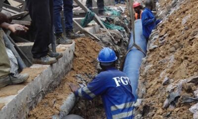 RDC : pose des conduites d'eau à Pompage