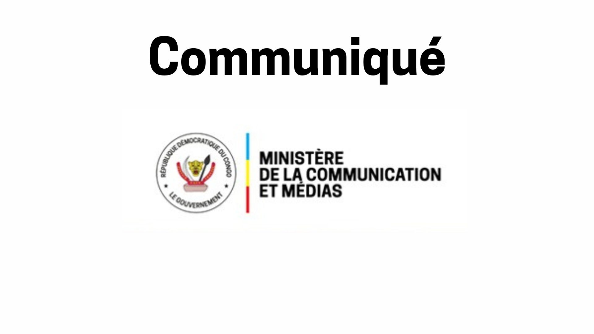 RDC le cabinet du Ministre de la Communication et Médias fixe lopinion sur une prétendue sortie de sacs dargent de ce ministère