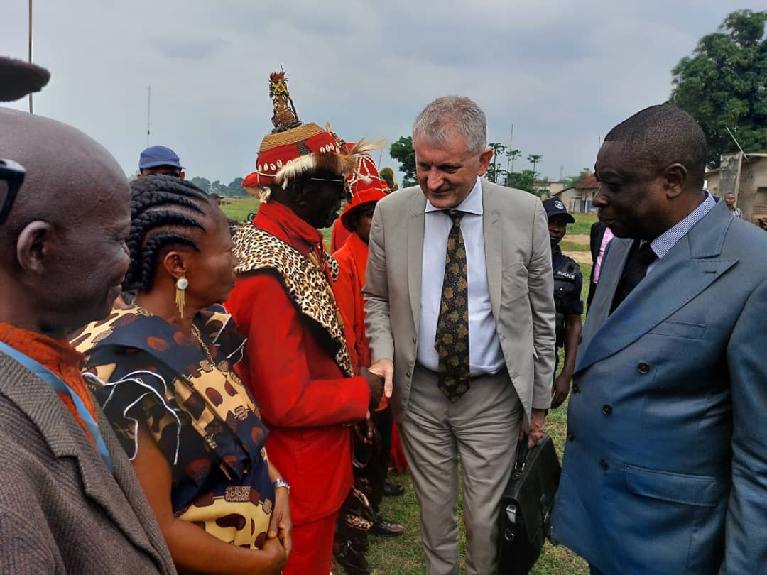 RDC EU en visite du 21 au 23 septembre 2022 à Bandundu ville lAmbassadeur Jean Marc Châtaigner prospecte les besoins de développement du Kwilu