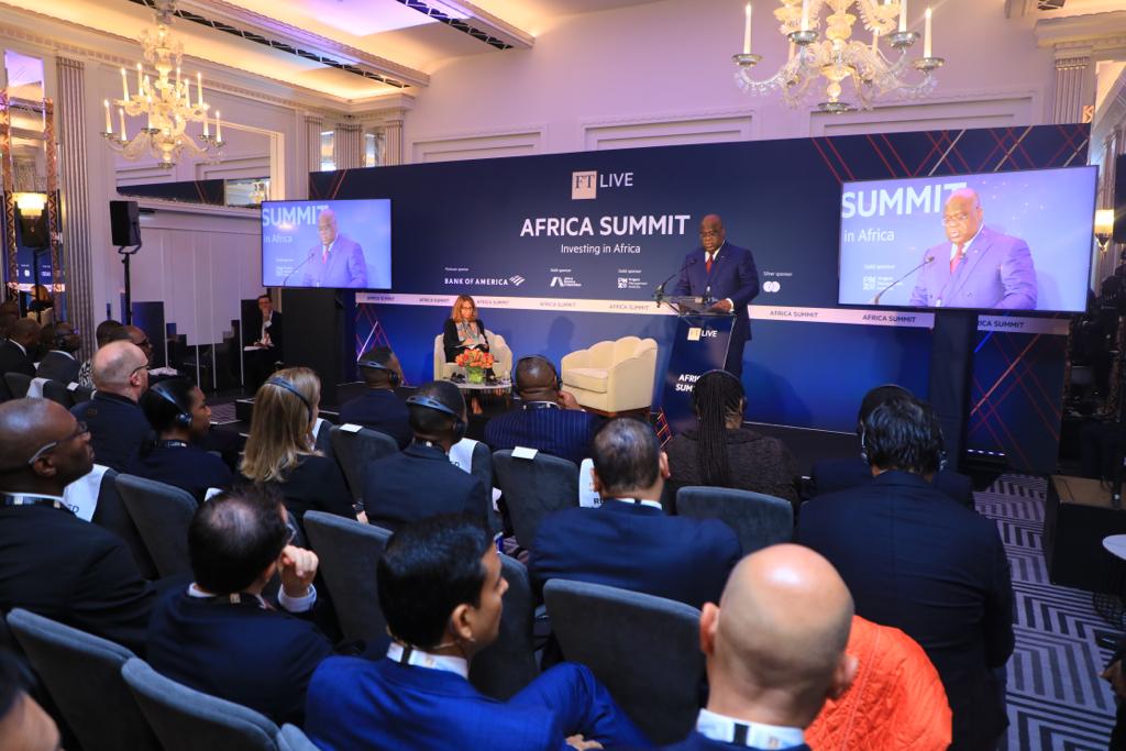 Royaume Uni Africa summit Financial Times Félix Tshisekedi vante les potentialités de la RDC