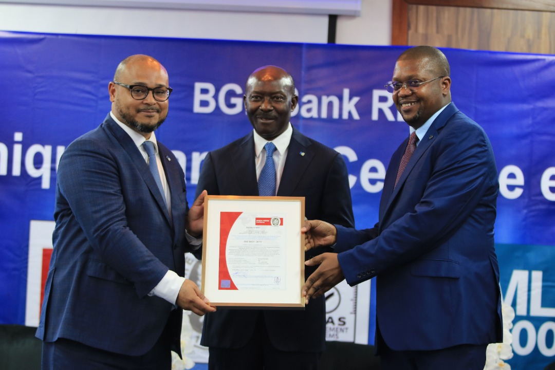 RDC BGFIBank première et unique banque certifiée ISO 9001 version 2015 au pays